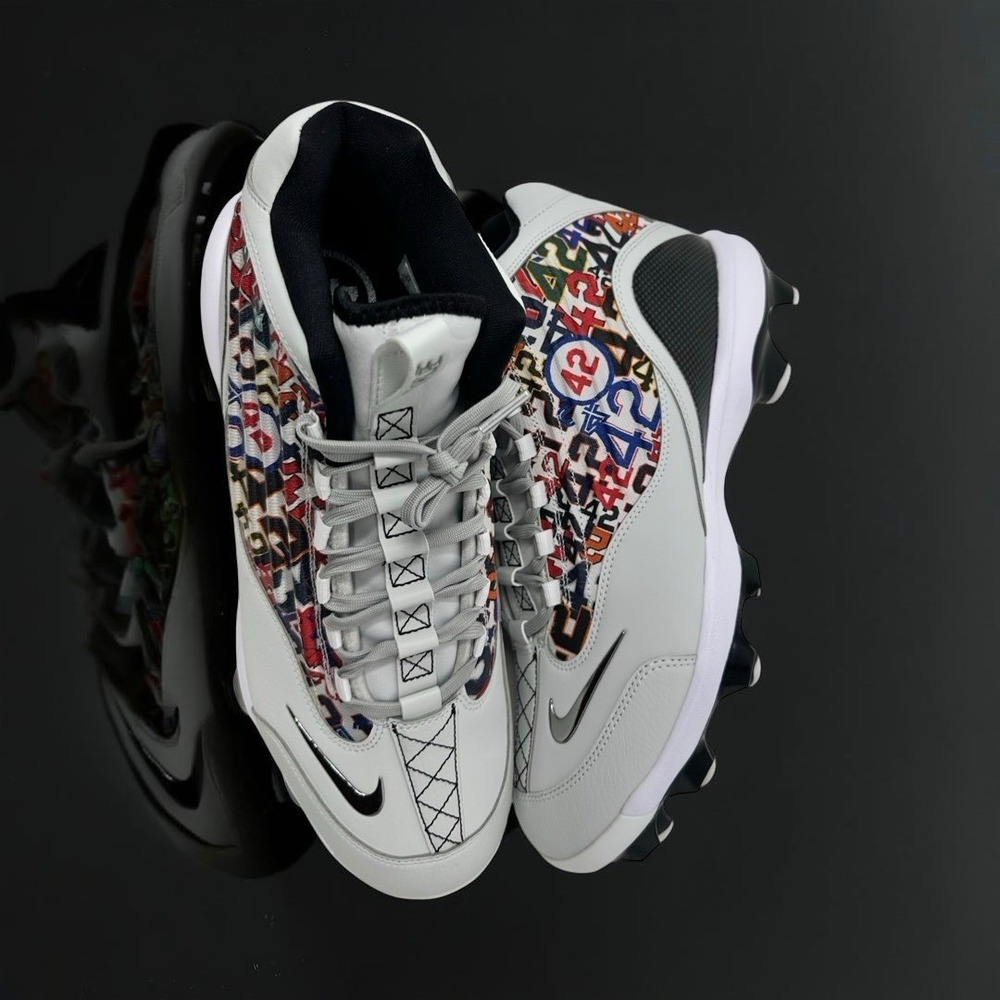 Nike Griffey 2 MCS "Jackie Robinson Day" Baseball Cleats SZ 12 NWOB HJ4509-001